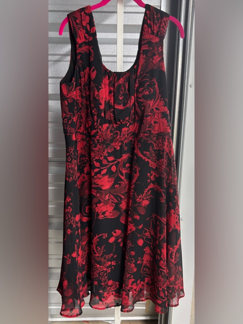 Black and red dress